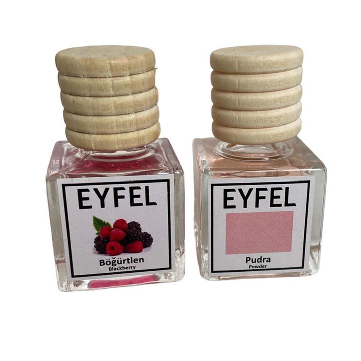 خوشبوکننده هوای خودرو ایفل مدل پودر و شاتوت کد Powder-Blackberry حجم 10 میلی‌لیتر بسته 2 عددی